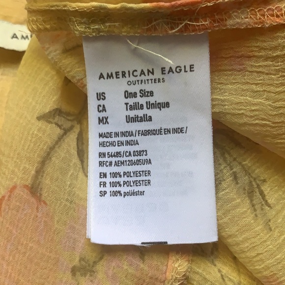 American Eagle Floral Print Over Size Kimono - Picture 8 of 10